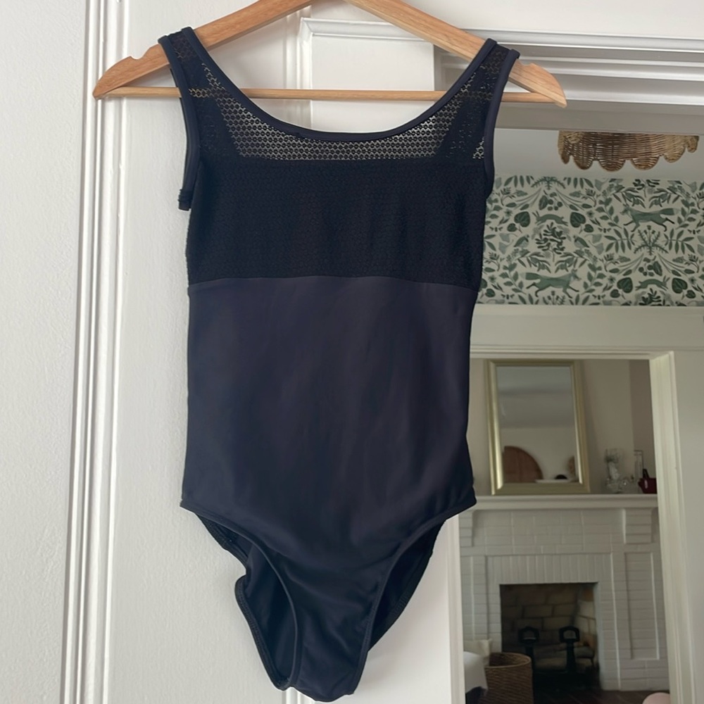 Women’s Wear Moi black lace leotard XS